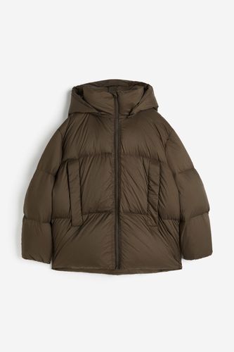 Oversized Puffer Jacket Dunkelbraun, Jacken in Größe L. Farbe: - H&M - Modalova