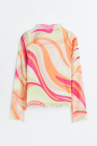 Langarmshirt Cerise/Gemustert, T-Shirts & Tops in Größe 146/152. Farbe: - H&M - Modalova