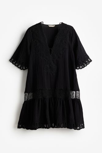 Besticktes Kleid Schwarz, Alltagskleider in Größe XS. Farbe: - H&M - Modalova