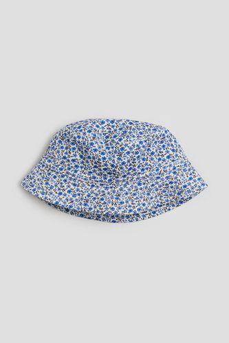 Bedruckter Bucket Hat aus Twill Blau/Geblümt, Hut in Größe 122/140. Farbe: - H&M - Modalova