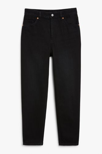 Schmal zulaufende Jeans Taiki mit hohem Bund Schwarz, Straight in Größe W 27. Farbe: - Monki - Modalova
