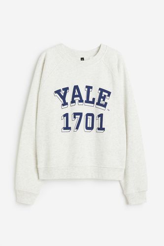 Sweatshirt mit Print Hellgraumeliert/Yale, Sweatshirts in Größe S. Farbe: - H&M - Modalova