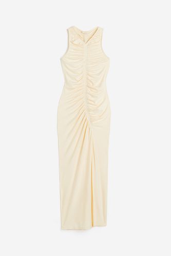 Gerafftes Kleid Cremefarben, Alltagskleider in Größe L. Farbe: - H&M - Modalova
