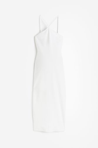 MAMA Geripptes Kleid Weiß, Kleider in Größe XXL. Farbe: - H&M - Modalova
