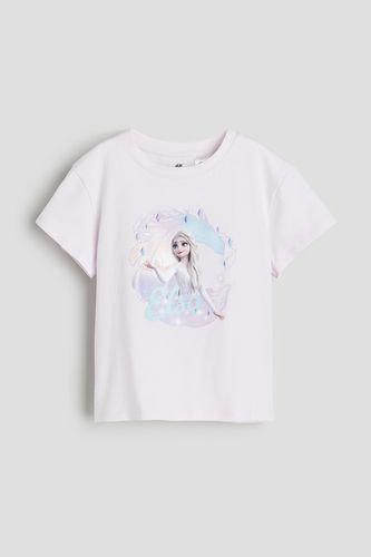 T-Shirt mit Print Helles Flieder/Eiskönigin, T-Shirts & Tops in Größe 134/140. Farbe: - H&M - Modalova