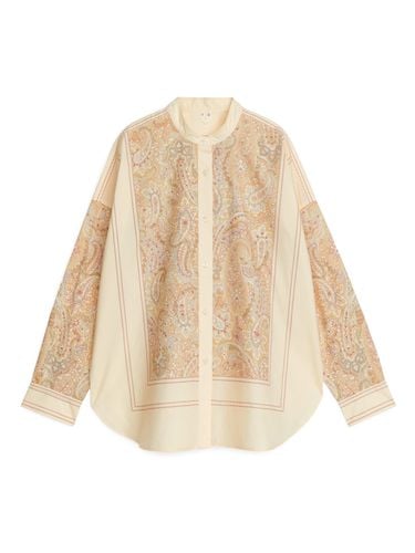 Hemdbluse aus Baumwolle mit Paisleyprint Cremeweiß, Freizeithemden in Größe 40. Farbe: - Arket - Modalova