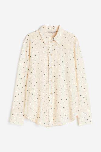 Bluse Cremefarben/Gepunktet, Freizeithemden in Größe XS. Farbe: - H&M - Modalova