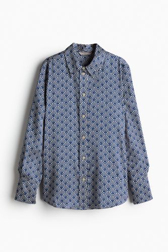 Bluse Blau/Gemustert, Freizeithemden in Größe S. Farbe: - H&M - Modalova