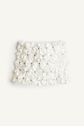 Minirock mit Strass Weiß, Röcke in Größe 42. Farbe: - H&M - Modalova