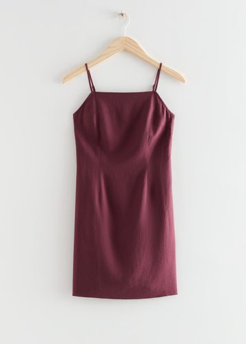 Enges Minikleid mit Trägern Rot, Alltagskleider in Größe 32. Farbe: - & Other Stories - Modalova