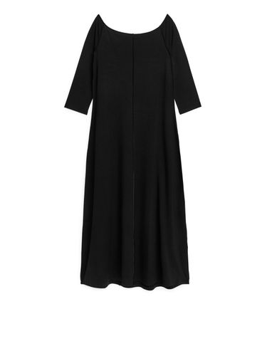 Off-Shoulder-Jerseykleid Schwarz, Alltagskleider in Größe L. Farbe: - Arket - Modalova