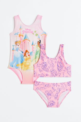 Er-Pack Badeset mit Print Rosa/Disney-Prinzessinnen, Bikinis in Größe 92. Farbe: - H&M - Modalova