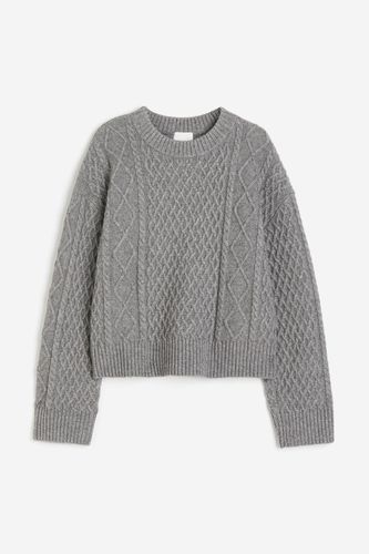 Pullover mit Zopfmuster Grau in Größe XL. Farbe: - H&M - Modalova