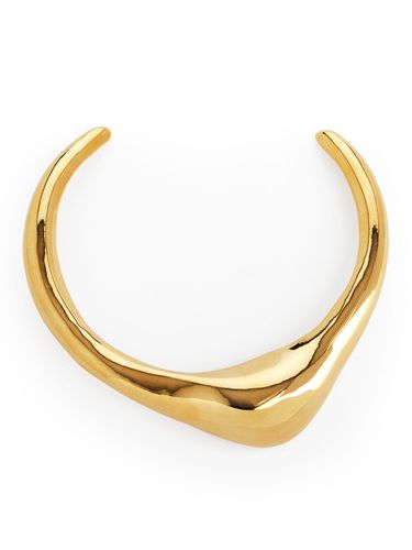Vergoldete, geformte Halsspange , Halsketten in Größe Onesize - Arket - Modalova