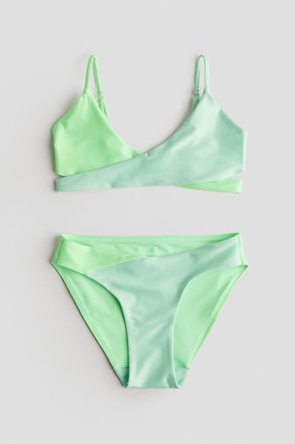 Bikini Mintgrün/Colorblocking, Bikinis in Größe 134/140. Farbe: - H&M - Modalova