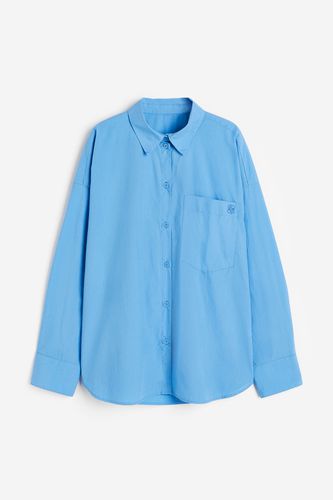 Baumwollnachthemd Blau, Nachthemden in Größe L. Farbe: - H&M - Modalova