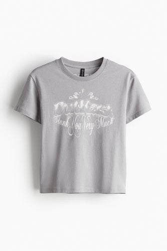 T-Shirt mit Print Hellgrau/Outkast in Größe XXS. Farbe: - H&M - Modalova