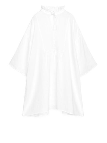 Weites Leinenkleid Weiß, Alltagskleider in Größe 38. Farbe: - Arket - Modalova