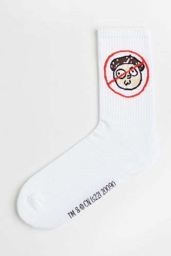 Socken mit Motiv Weiß/Rick and Morty in Größe 37/39. Farbe: White/rick morty - H&M - Modalova