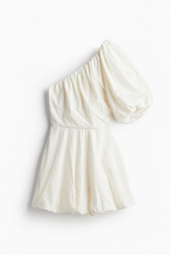 One-Shoulder-Kleid mit Ballonrock Weiß, Party kleider in Größe 48. Farbe: - H&M - Modalova