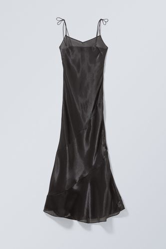 Transparentes Maxi-Trägerkleid Yoko Schwarz, Alltagskleider in Größe 40. Farbe: - Weekday - Modalova