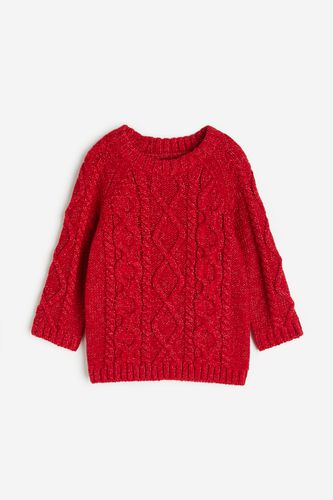 Pullover mit Zopfmuster Rot in Größe 86. Farbe: - H&M - Modalova
