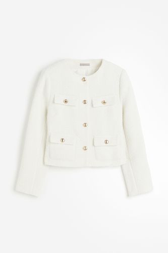 Jacke aus Strukturstoff Weiß, Blazers in Größe XXL. Farbe: - H&M - Modalova