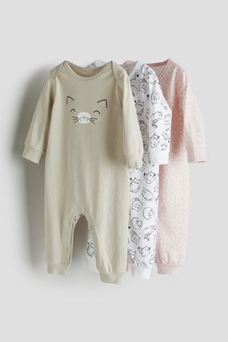 Er-Pack Schlafanzüge aus Baumwolljersey Hellrosa/Katzen, Pyjamas in Größe 86. Farbe: - H&M - Modalova