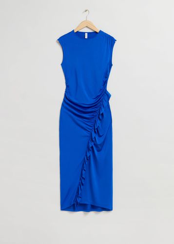 Kleid mit Rüschen Leuchtendes Blau, Alltagskleider in Größe S. Farbe: - & Other Stories - Modalova