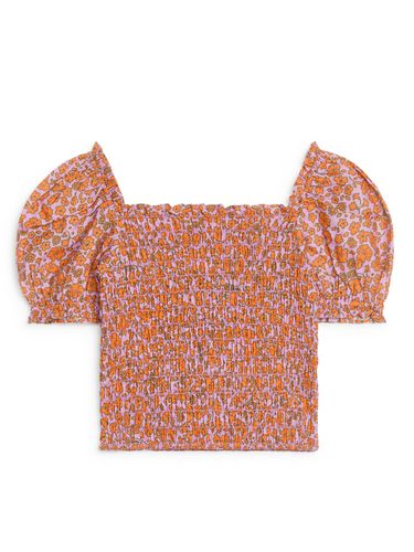Gesmoktes Oberteil Orange/Flieder, T-Shirts & Tops in Größe 92. Farbe: - Arket - Modalova