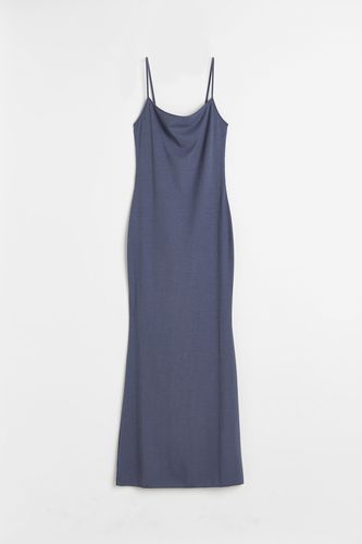 Geripptes Kleid Taubenblau, Alltagskleider in Größe XL. Farbe: - H&M - Modalova