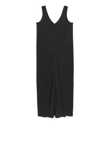 Jerseykleid aus Ice-Crepe Schwarz, Alltagskleider in Größe L. Farbe: - Arket - Modalova