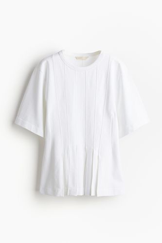 Tailliertes T-Shirt Weiß in Größe S. Farbe: - H&M - Modalova