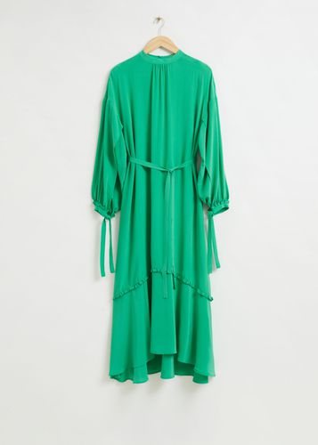 Fließendes Seidenkleid mit weitem Ärmel Hellgrün, Alltagskleider in Größe XS. Farbe: - & Other Stories - Modalova