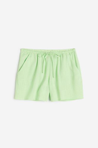 Pull-on-Shorts aus Leinenmix Hellgrün in Größe XXS. Farbe: - H&M - Modalova