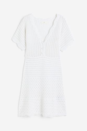 Kleid im Häkellook Weiß, Alltagskleider in Größe L. Farbe: - H&M - Modalova
