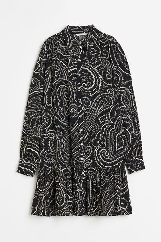 Oversized Blusenkleid Schwarz/Paisleymuster, Alltagskleider in Größe S. Farbe: - H&M - Modalova
