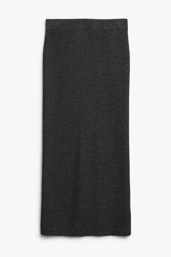 Maxirock aus Rippstrick Schwarz, Röcke in Größe XS. Farbe: - Monki - Modalova