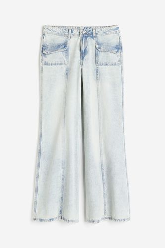Wide Regular Jeans Blasses Denimblau, Baggy in Größe 44. Farbe: - H&M - Modalova
