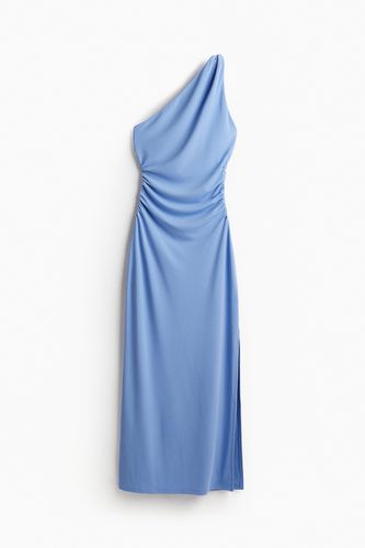 One-Shoulder-Kleid aus Jersey Blau, Alltagskleider in Größe XXL. Farbe: - H&M - Modalova