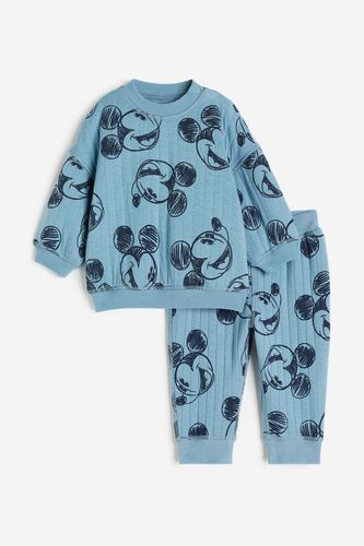 Teiliges Gemustertes Sweatshirt-Set Blau/Micky Maus, Kleidung Sets in Größe 86. Farbe: - H&M - Modalova