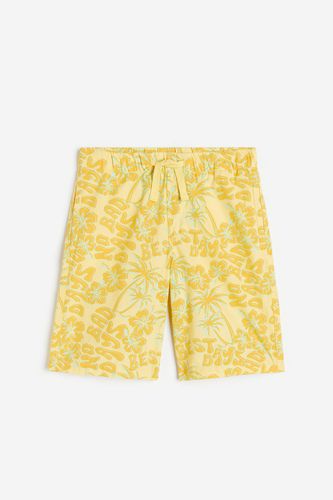 Pull-on-Shorts aus Baumwolle Gelb/No Bad Days in Größe 158/164. Farbe: - H&M - Modalova