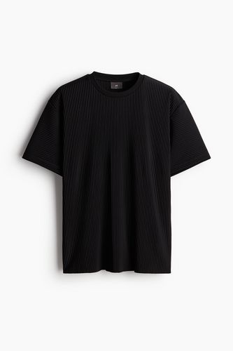Plissiertes T-Shirt in Loose Fit Schwarz Größe S. Farbe: - H&M - Modalova