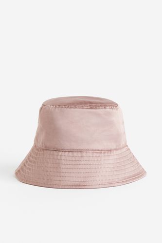 Bucket Hat aus Satin Mattrosa, Hut in Größe XS/S. Farbe: - H&M - Modalova