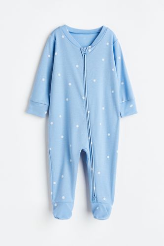 Bedruckter Schlafanzug Hellblau/Gepunktet, Pyjamas in Größe 98. Farbe: - H&M - Modalova