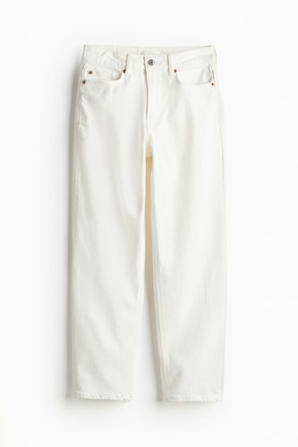 Slim Straight High Ankle Jeans Weiß, Skinny in Größe 32. Farbe: - H&M - Modalova