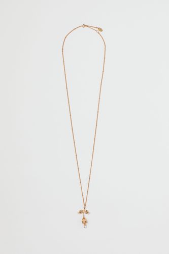 Lange Halskette mit Anhänger Goldfarben, Halsketten in Größe Onesize. Farbe: - H&M - Modalova