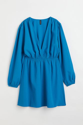 Crêpe-Kleid Blau, Alltagskleider in Größe XXS. Farbe: - H&M - Modalova