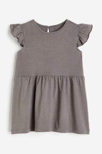 Jerseykleid mit Volants Dunkelgrau, Kleider in Größe 74. Farbe: - H&M - Modalova