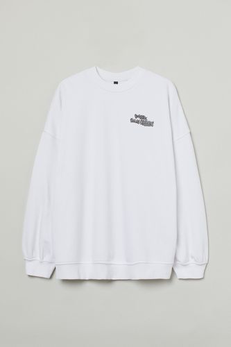 Oversized Sweatshirt Weiß/Meave, Sweatshirts in Größe XL. Farbe: - H&M - Modalova